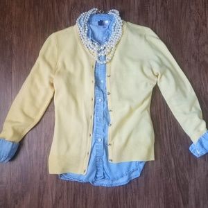 New York & Company Yellow Sweater